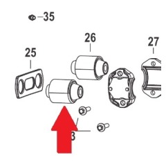 Mercury - LOWER MOUNT ASSEMBLY - EFI - 8M0056573