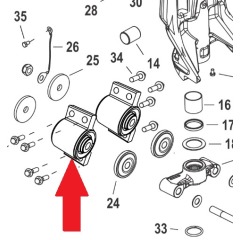 Mercury - LOWER MOUNT ASSEMBLY - EFI - 8M0057725