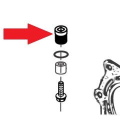 Mercury - ANODE PLUG 9.9HP - 30HP EFI - Quicksilver - 97-8M0065071