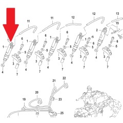 Mercury - INJECTOR ASSEMBLY 165 TDI - Quicksilver - 8M0067435