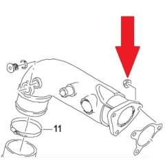 MerCruiser Diesel - EXHAUST LOCK-NUT 3.0L TDI - Quicksilver - 8M0068560