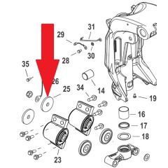 Mercury - WASHER Lower Mount 150 EFI - Quicksilver - 12-8M0069499