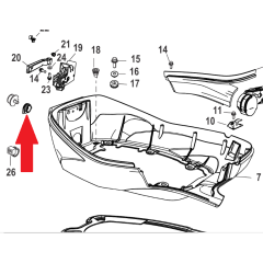 Mercury - GROMMET - 60R HP EFI Racing - 25-8M0151043