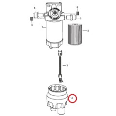 MerCruiser - BOOT Fuel Filter 6.7L 480 TCA Diesel - Quicksilver - 85-8M0153060