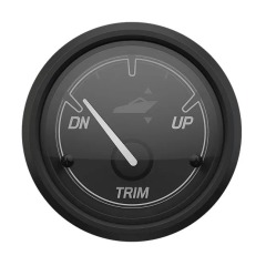 Mercury Power Trim Gauge - Sport Black/Black - 79-8M6020030