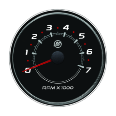 Mercury - SC100 TACHOMETER 7000 RPM-BLACK - Quicksilver - 79-8M0052854