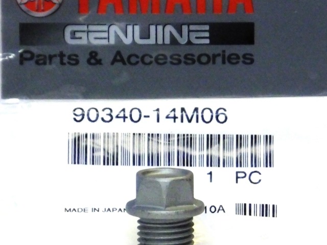Straight Screw; 903403200600 Made by Yamaha Yamaha 90340-32006-00 Plug 