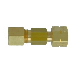 Talamex - STRAIGHT JOINT BRASS  8MM COMPRESSION X  ¼