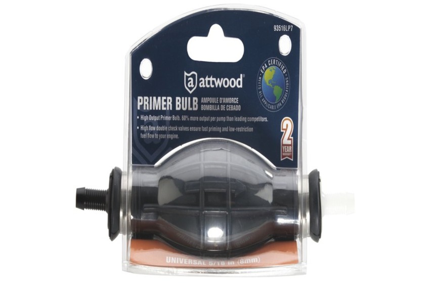 attwood PRIMER BULB 5/16" 8mm 93516I7 Fuel Fittings Bottom