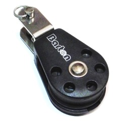 Barton Marine Size 1 Single Fixed Eye Clevis Block - 30mm - Ball bearing - N11090