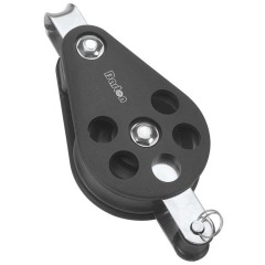 Barton Marine Size 5 Single Fixed Eye Block + Becket - 54mm - Ball bearing - N15111