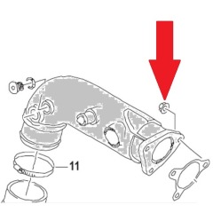 MerCruiser Diesel - EXHAUST LOCK-NUT 3.0L TDI - Quicksilver - 8M0068560