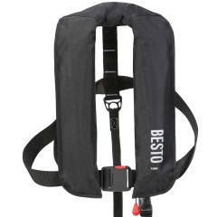 Besto Adults Manual Inflatable Lifevest 165N Black - 20.427.538