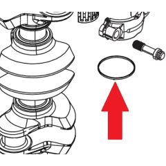 Mercury - CRANK SEAL RING 75HP - 125HP DFI - Quicksilver - 39-8M0071643