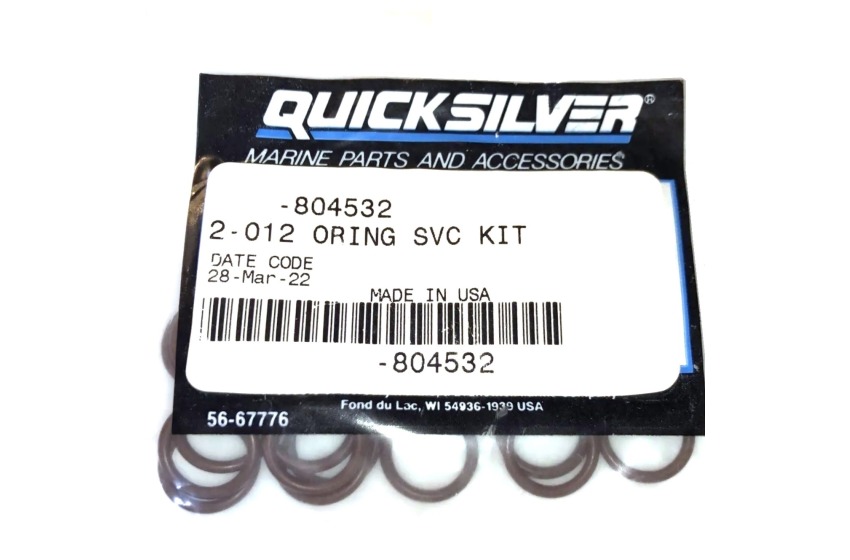 Mercury FUEL RAIL ORING KIT 75HP 300HP DFI Quicksilver 804532