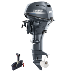 YAMAHA F25GETL  - Remote / Electric Start / Power trim & Tilt - 25hp 4-Stroke Outboard Motor - Long shaft