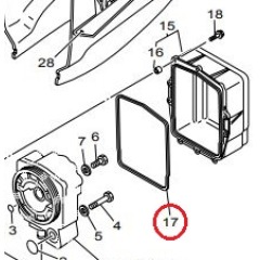 YAMAHA Hydra-drive - DE-DHD DE-DHT - Upper Casing Gasket - 6U1-45114-00