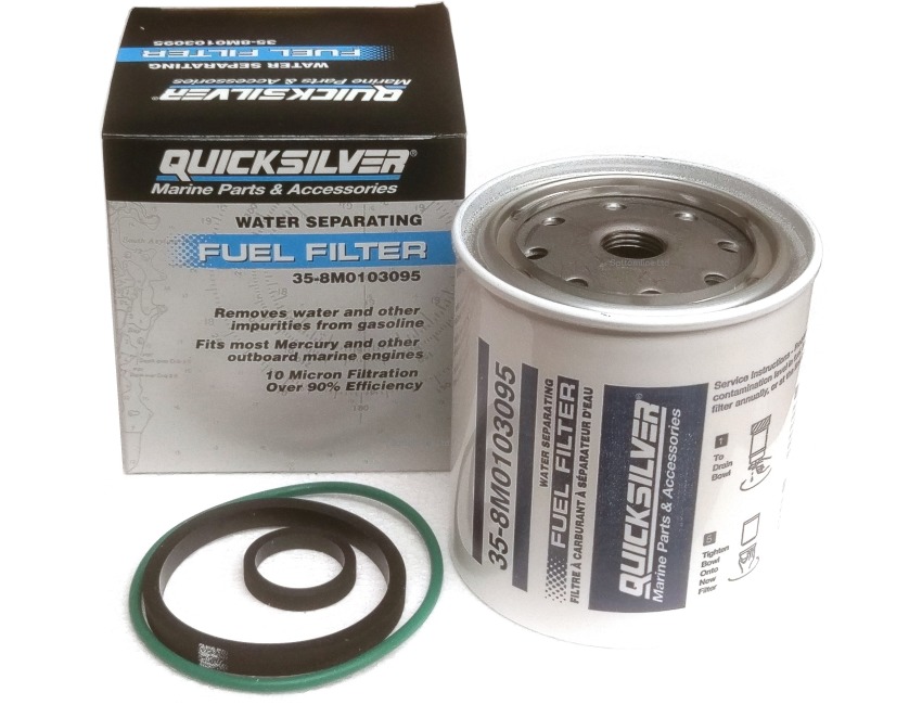 Quicksilver Mercury Outboard Water Separating Fuel Filter 35-802893Q01 