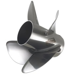 Mercury/Mariner 135 -300 MerCruiser Alpha/Bravo - L/H 17 Pitch Revolution-4 Stainless Propeller - 48-8M0151316