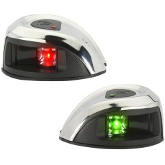 attwood LED 1NM Stainless Pair - Deck Mount Navigation Sidelights - NV1011SS-1