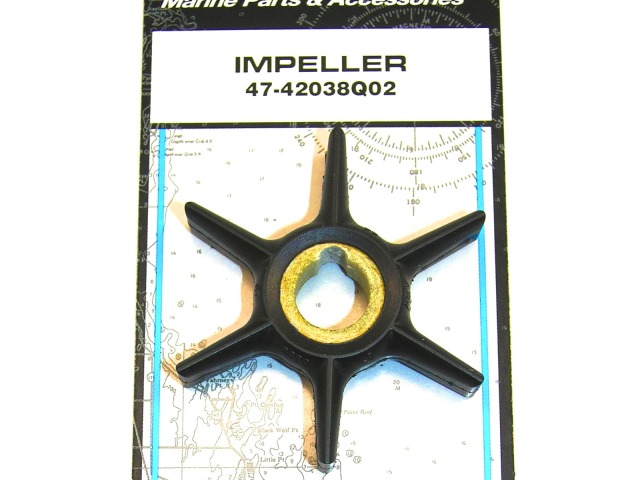 Genuine Mercury 10hp 2-Stroke 1987 & Up Outboard Water Pump Impeller 47-42038Q02 Genuine Mercury 10hp 2-Stroke 1987 & Up Outboard Water Pump Impeller 47-42038Q02