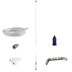 Glomex Sailboat VHF Antenna kit - 0.9m - RA106GRPSB18