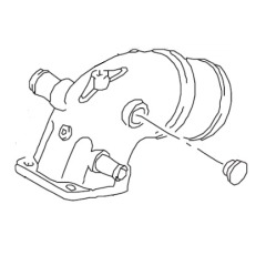 Mercury - EXHAUST PIPE ASSEMBLY VW SDI 55 75 - Quicksilver - 8M0067077