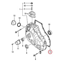 YANMAR 1GM 1GM10 Timing housing Gasket - Genuine - 128170-01511