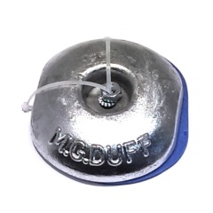 MG Duff 100mm 1Kg Zinc Disk Anode inc Backing pad & nut - ZD56KIT