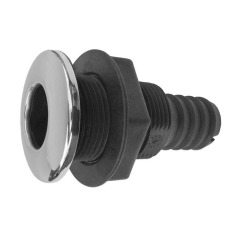 attwood - Stainless Capped Composite Straight Skin Fitting  - 25mm 1