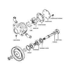Genuine YANMAR Water Pump Parts kit - 2GM, 2GM20, 3GM30, 2QM15