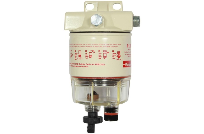 Racor Diesel Fuel Filter / Water separator - 120AP - Clear bowl - 30 ...