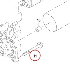 Mercury - Hex Flange Screw - Quicksilver - 8M0068247