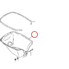 Mercury - Trim Cover, Black - Quicksilver - 828466A1