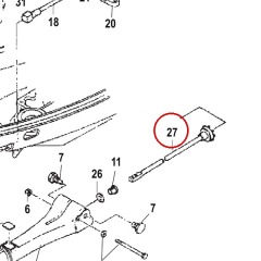 Mercury - Throttle Shaft - Quicksilver - 160931