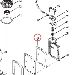 Mercury - Cylinder Block and Crankcase Gasket - Quicksilver - 27-89014
