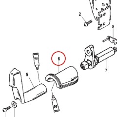 Mercury - Throttle and Shift Linkage Grommet - Quicksilver - 44459001
