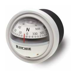 Ritchie Explorer V-57.2 2¾” Dial - Dash Mount - White